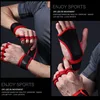 Half Finger Weight Training Gloves for Men Women Fitness Sports Wrist Palm Protector Gloves Anti-slip Gym Cycling Gloves Black 5