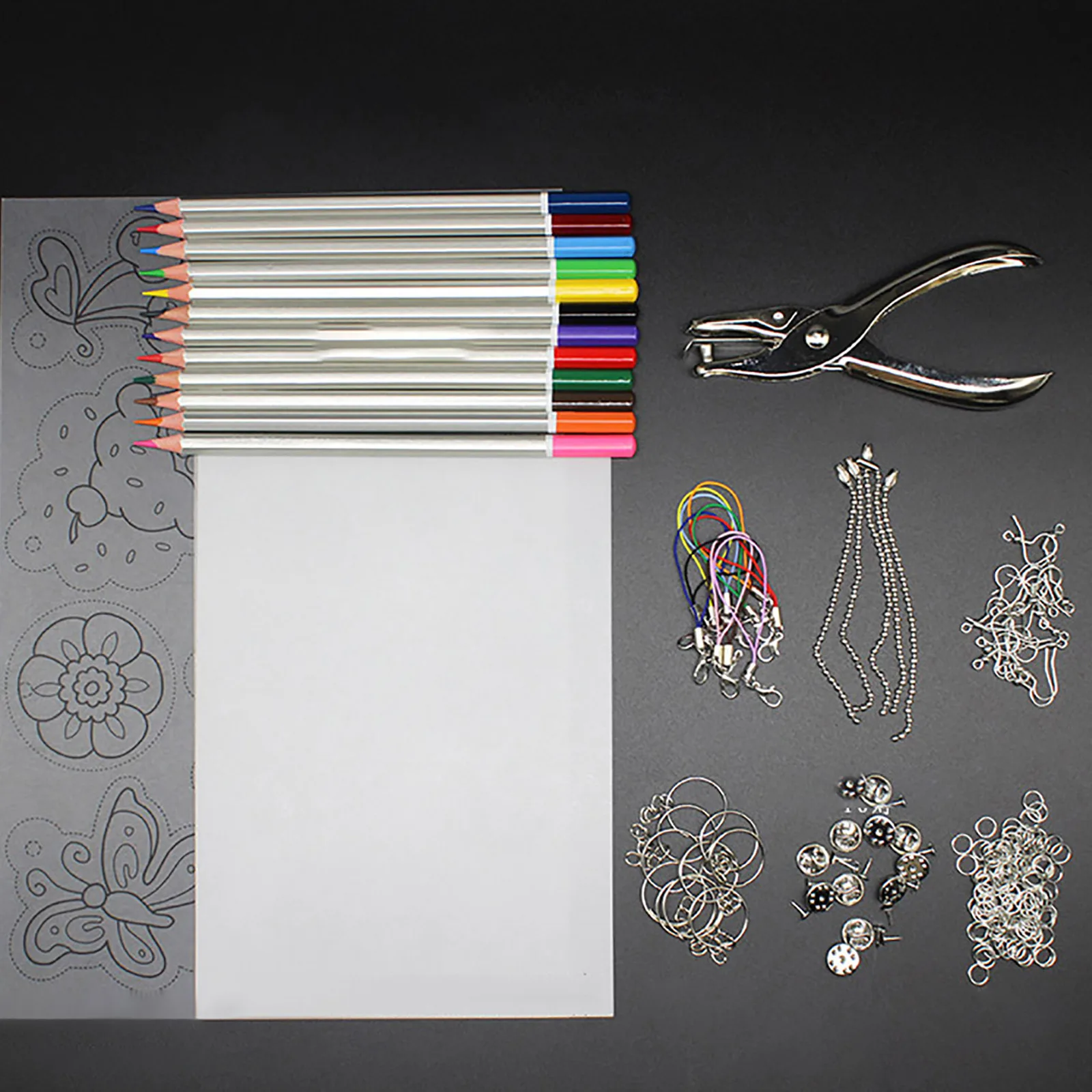 Shrink Plastic Material Package Diy Lead Heat Shrinkable Sheet Hairpin  Flower Hanging Craft Materia