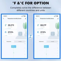 Tuya Zigbee Temperature Humidity Sensor Smart Home Device Compatible Works with Google Home Alexa for Environmental Monitoring - Image 2