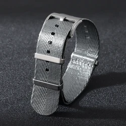 Versatile Nylon Sport Strap - Universal Watchband - 22mm (Grey)