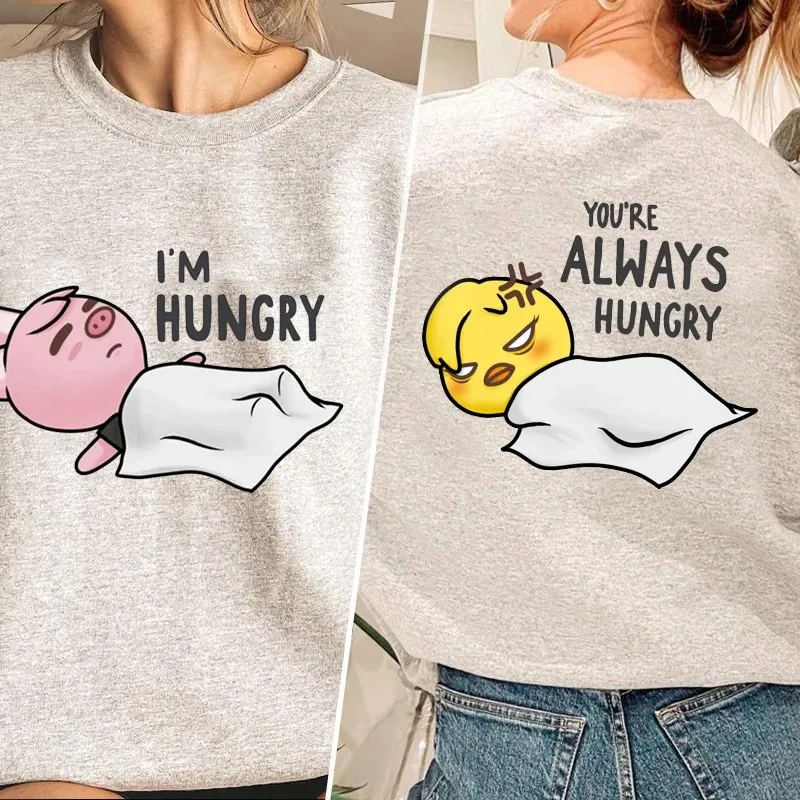 

I'm Hungry Stray Children Sweatshirt Women's Cotton Kpop Korean Fashion Funny Graphic T-Shirt Extra Large Streetwear Women's Clo