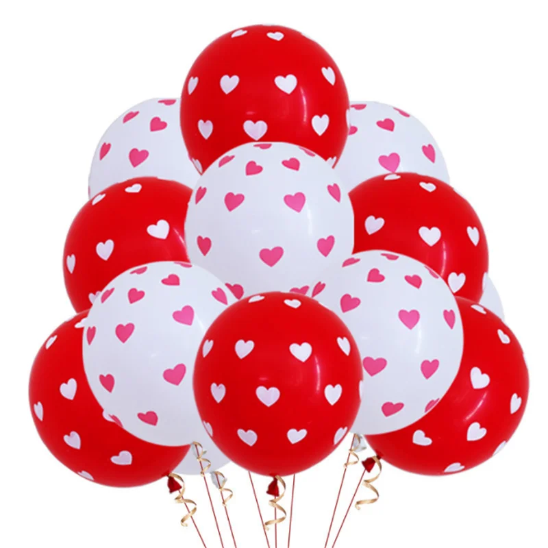 

10pcs 12 Inch Love Wave Point Balloon Wedding Room Atmosphere Decoration Balloon Proposal Atmosphere Arrangement Balloon