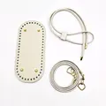 3Pcs White Oval