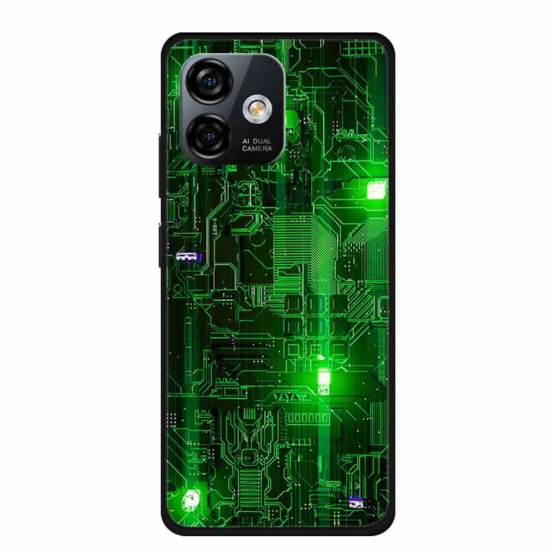 Luxury Black TPU Soft Silicone Phone Case - Fashionable Protective Cover
