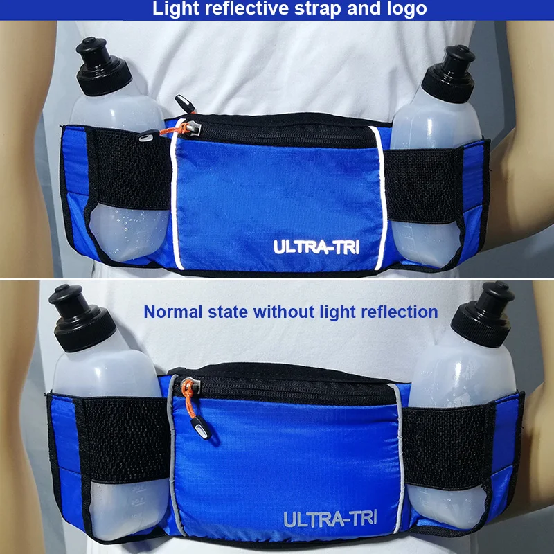 Hydration running waist bag water bottle holders waterproof men women sports belt pouch