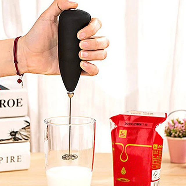 Electric Milk Frother Automatic Handheld Foam Coffee Maker Egg Beater Milk  Cappuccino Frother Portable Kitchen Coffee Whisk Tool (not included  battery)