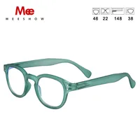 MEESHOW Anti blue ray reading glasses men women eye glasses Green round blue light blocking presbyopia with diopter stylish 1513 2
