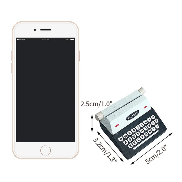Retro Mini Memo Clip Fa Írógép Alakú Fotós Bilincsek Kártya Üzenet Jegyzet Tartók Fotó Placecard Állvány Asztali Dekoráció - Image 5