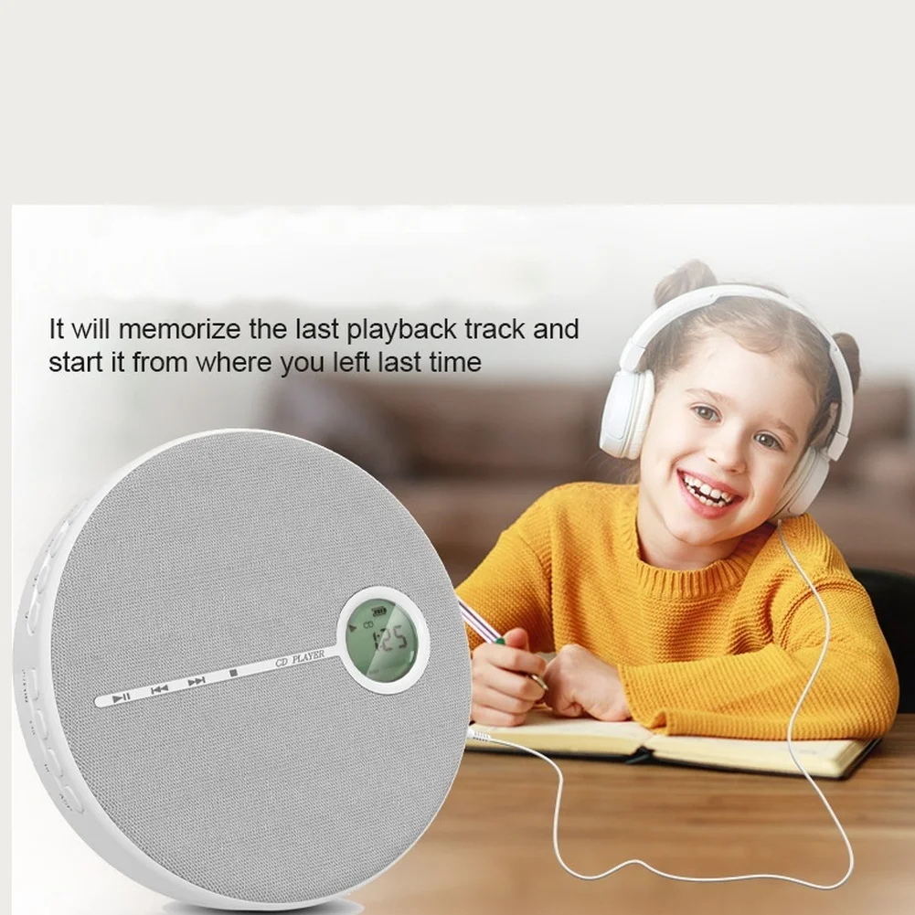 무선 휴대용 CD 플레이어, MP3 USB 재생 지원, CD/CD-R/CD-RW 지원, 내장 스테레오 스피커, 1.2W 출력