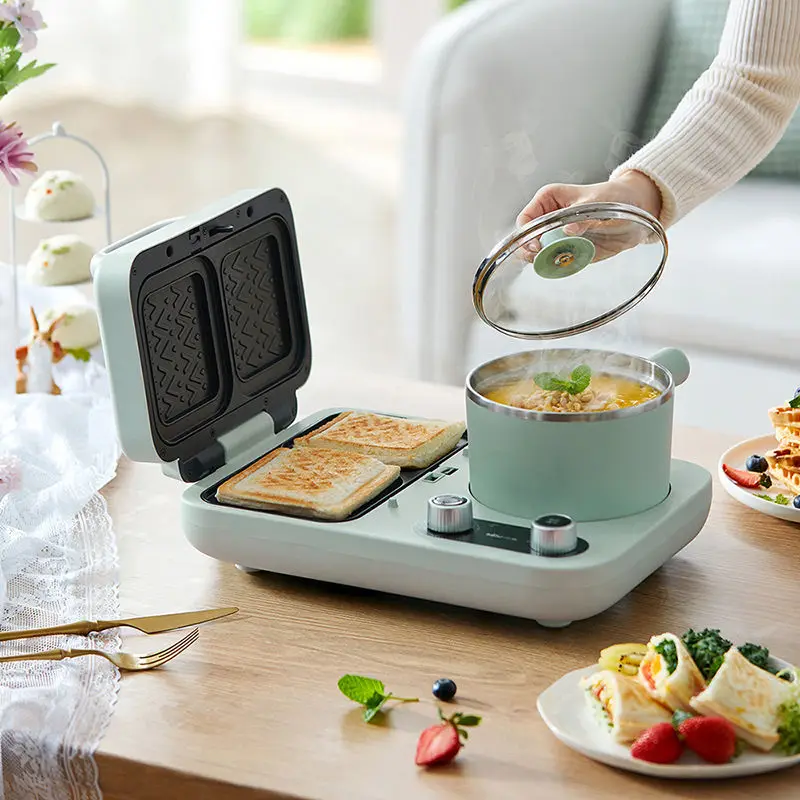 Breakfast machine multi-function baking tray four-in-one small sandwich machine lazy one-piece toast electric baking pan