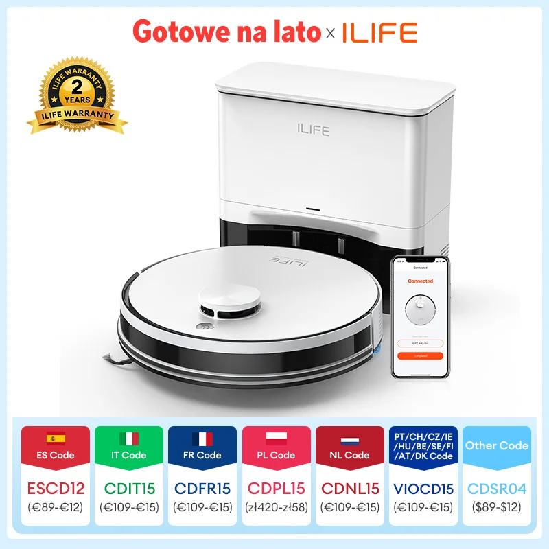 Odkurzacz automatyczny ILIFE A30 PRO 5000Pa z Polski za $109.45 / ~407zł