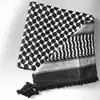 L93F Trendy Adult Shemagh Scarf with Jacquard Pattern Tactically Arab Keffiyeh Scarf