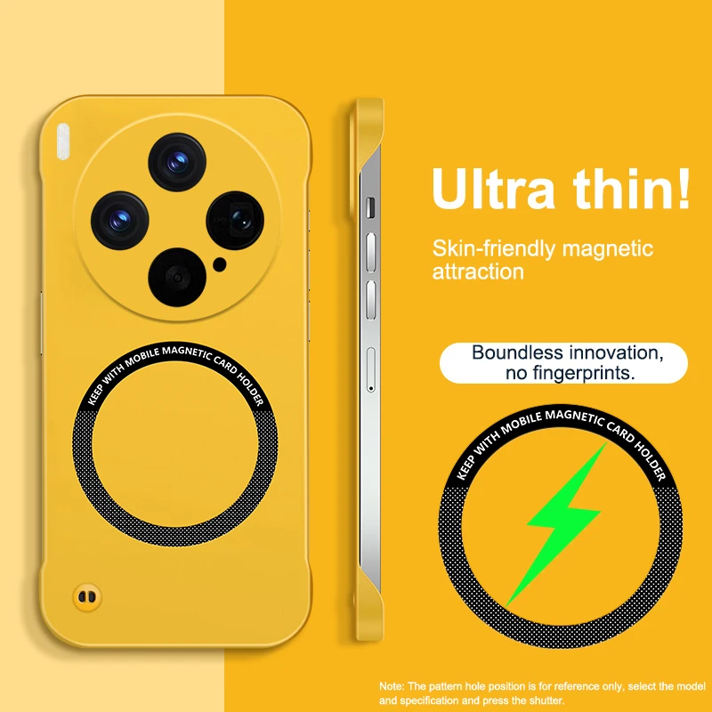 Sleek Magnetic Wireless Charging Luxury Phone Case