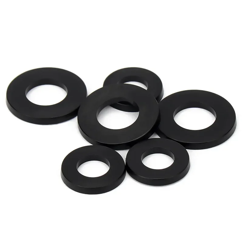 Plastic Washers M2 M3 M24 Black nylon gasket plastic flat gasket washer insulation screw round high temperature resistant