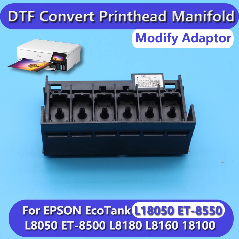 DTF EcoTank L18050 ET8550 XP600 Printhead Manifold Adaptor Print Head Converter