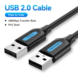 High-Speed USB 3.0 Extension Cable - Durable Type A Male to Male Connector for Versatile Device Connectivity (USB 2.0 Male to Male)
