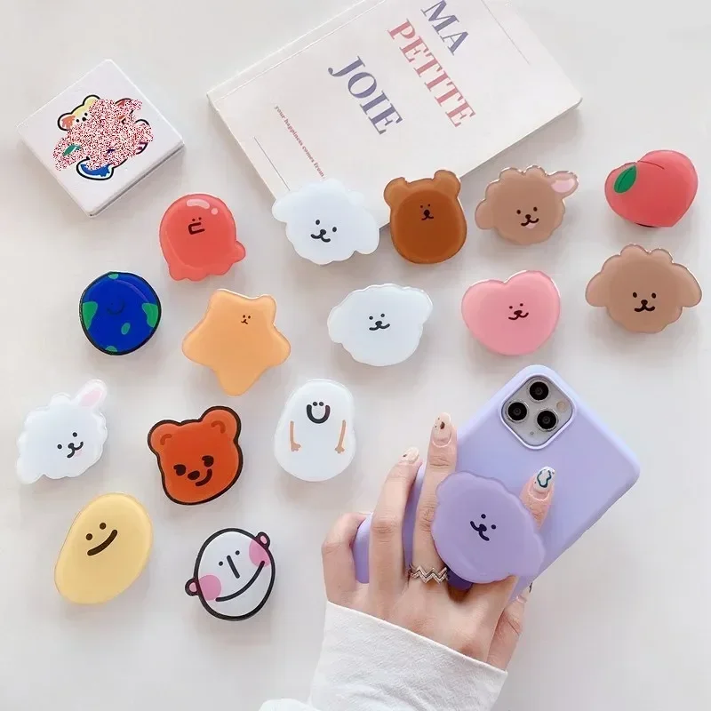 Charming Floral Phone Grip and Stand - Portable Finger Holder