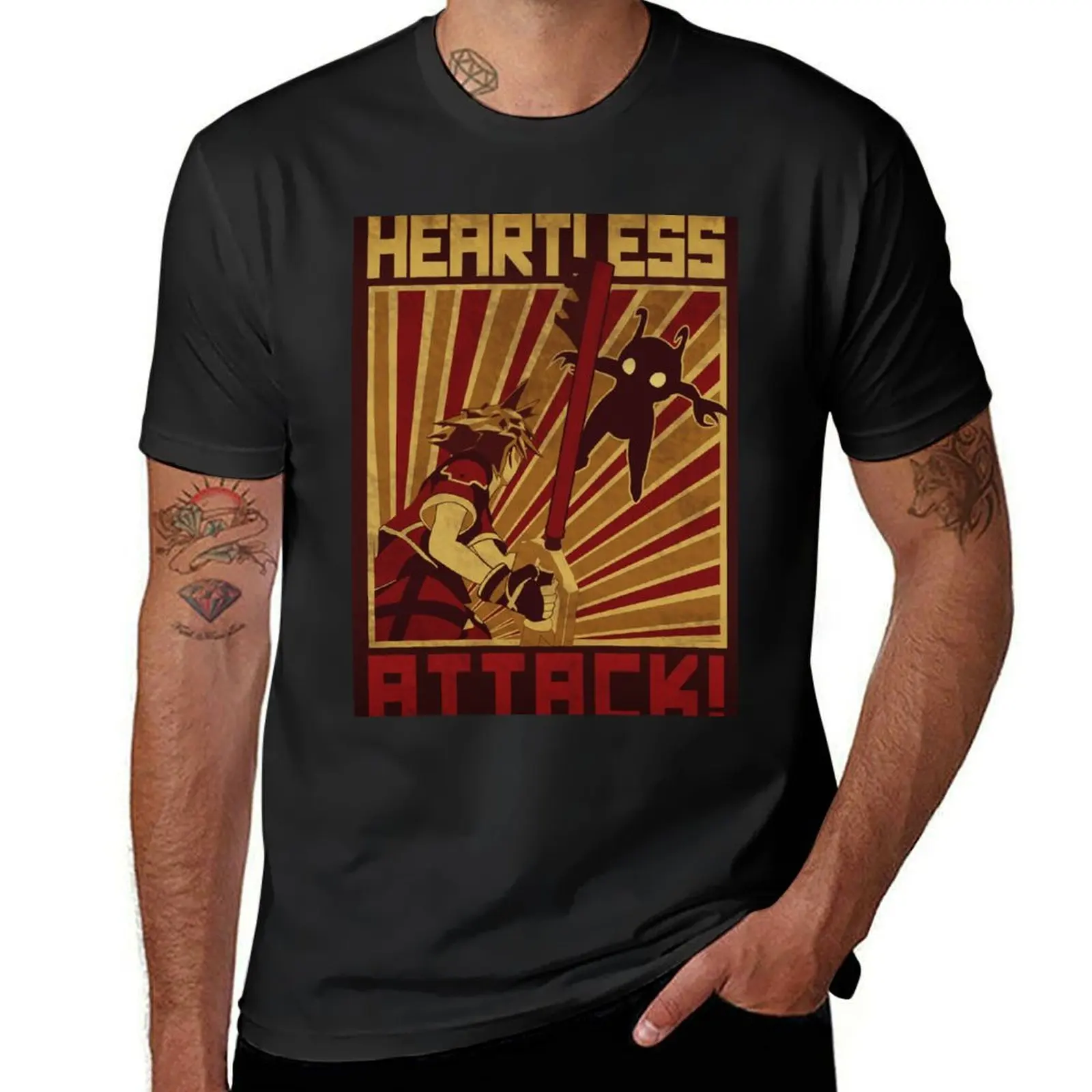 

HEARTLESS ATTACK! T-Shirt tops animal prinfor boys sweat shirts, men