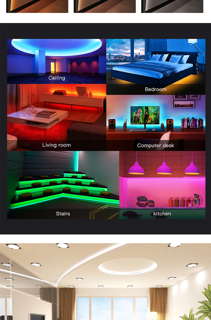 5M LED Strip Light 12V 24V COB LED Strip High Density Flexible Dimmable LED Tape S0dca175e459549208594fbc254224b2bS