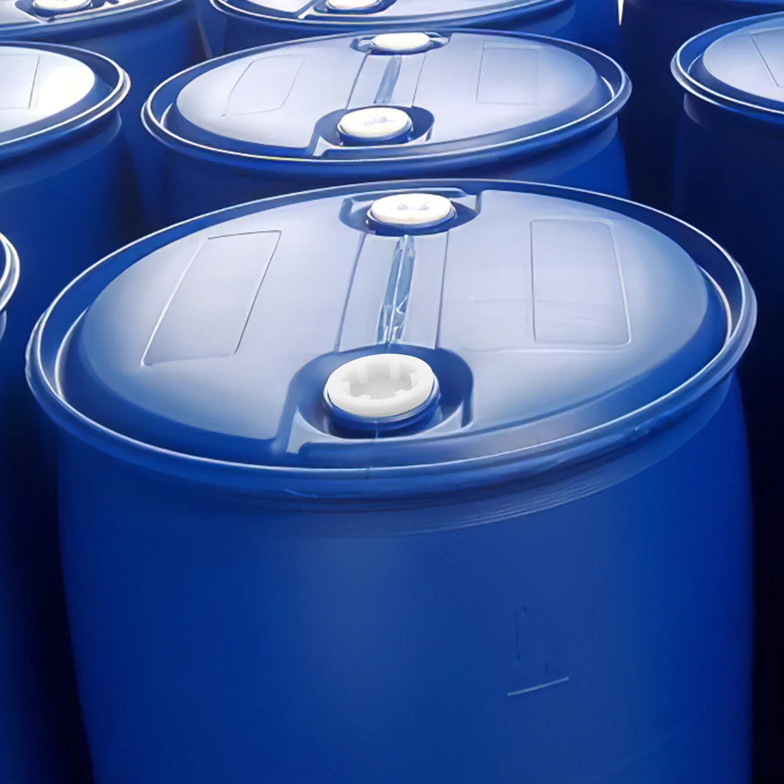 200L Plastic Drum Caps Sealed Bucket Lid Storage Paint Covers Threaded Barrel Tops Industrial Container Lids Handling Tools