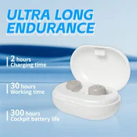 Mini PortableMobile Hearing Aid Rechargeable Magnetic Charging Compartment Stylish Ear Aids for Deaf Elderly 1