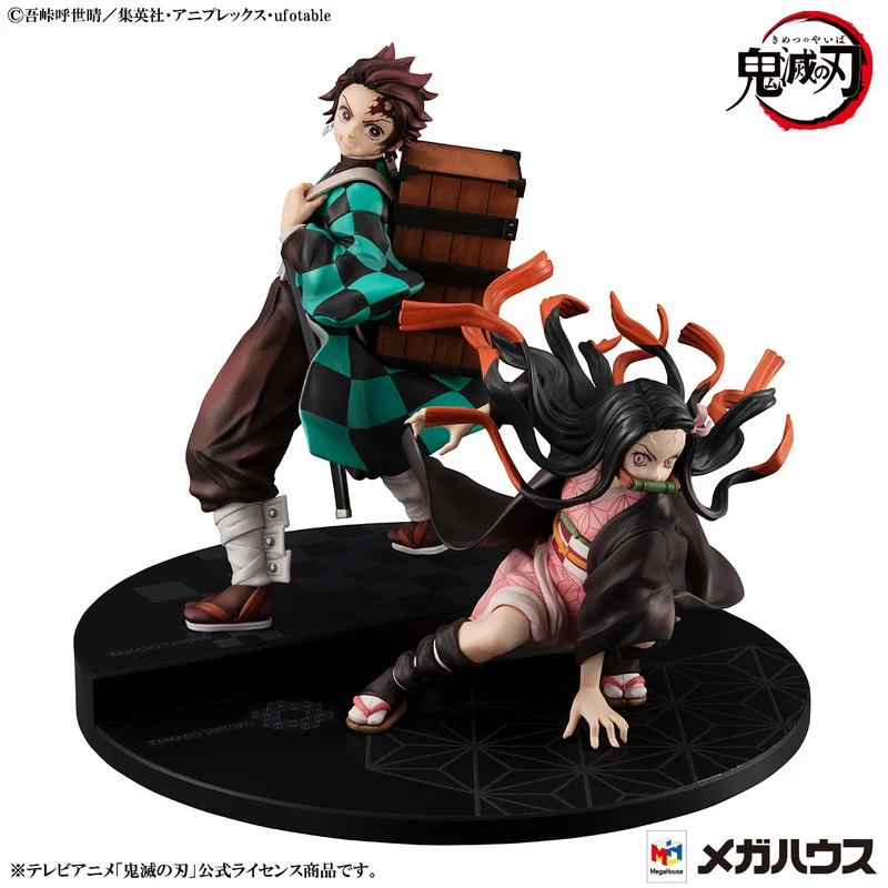 

Anime Action Figure Demon Slayer Kamado Tanjirou Kamado Nezuko High Quality Collectible Toys Model Desktop Ornaments Gift