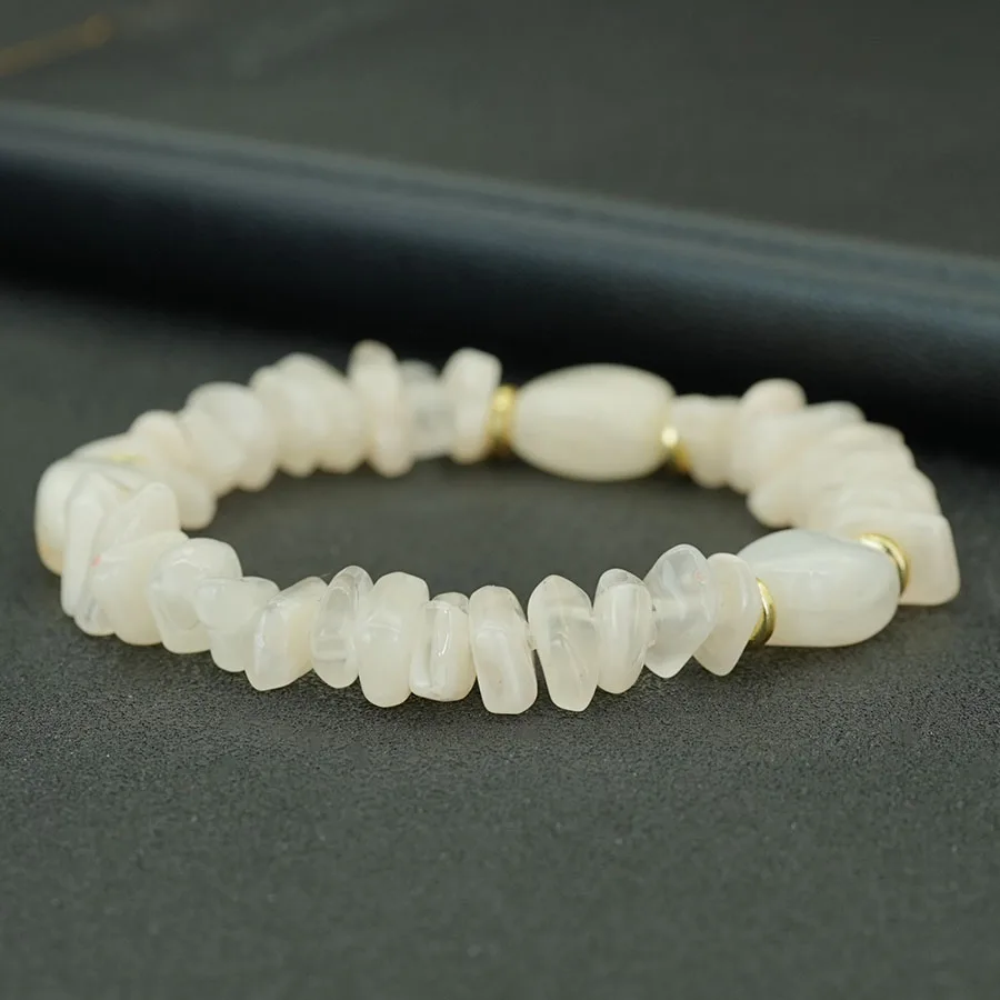 Noter Neues Bohemian-Armband für Damen, ausgewählte unregelmäßige Acrylperlen, Strand- und Surf-Schmuckzubehör, 5 Farboptionen – Detail 8