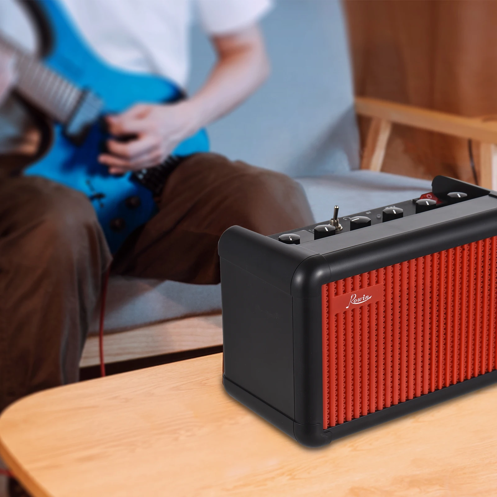 rowin-electric-guitar-amp-15w-wireless-bt-speaker-acoustic-guitar-amp-8-sound-effects-2200mah-for-daily-practice-recording