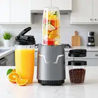 Smoothie Blender, Personal Blender, Blenders and Grinder Combo, Kitchen with 2 * 22 Oz To-Go Cups and Lids, Protein Shakes, Baby