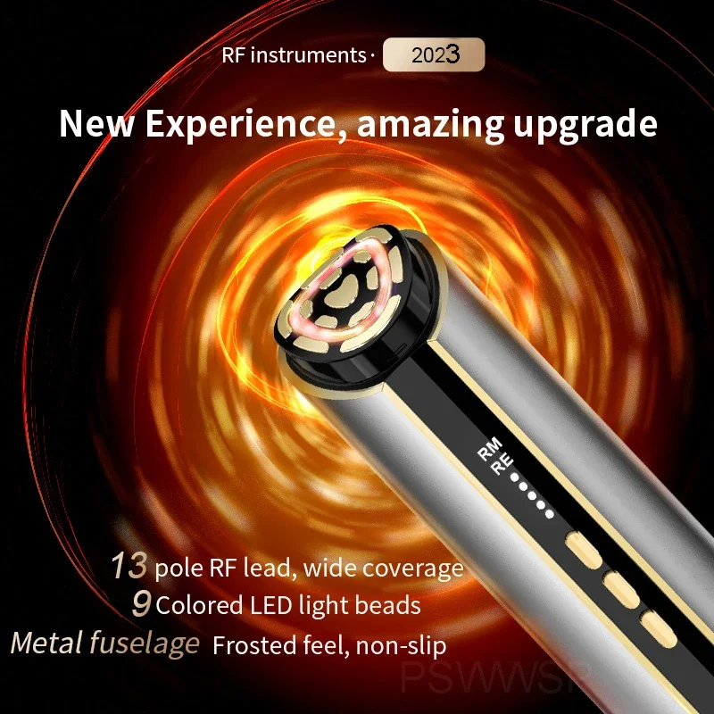 RF Radio Frequency Beauty Device EMS Facial Lift Firming Fine Lines Anti-aging Freezing Age Skin Rejuvenation Care Instrument