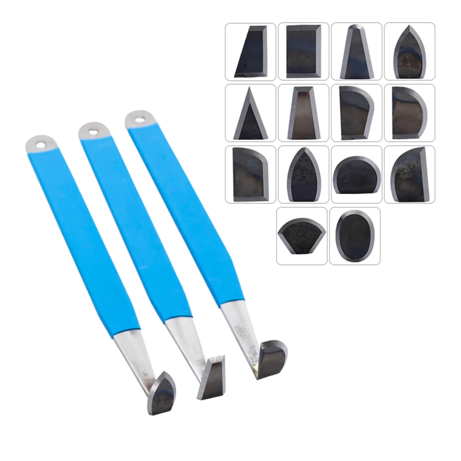 1pcs Ceramic Tungsten Steel Repair Knife Pottery Clay Carving Tool Sculpture Craft Body Trowel Engraving Trimming Modeling tools