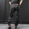 Mcikkny Men Cargo Casual Jean Trousers Multi Pockets Loose Style Motorcycle Denim Pants For Male Size 29-44 Straight 4