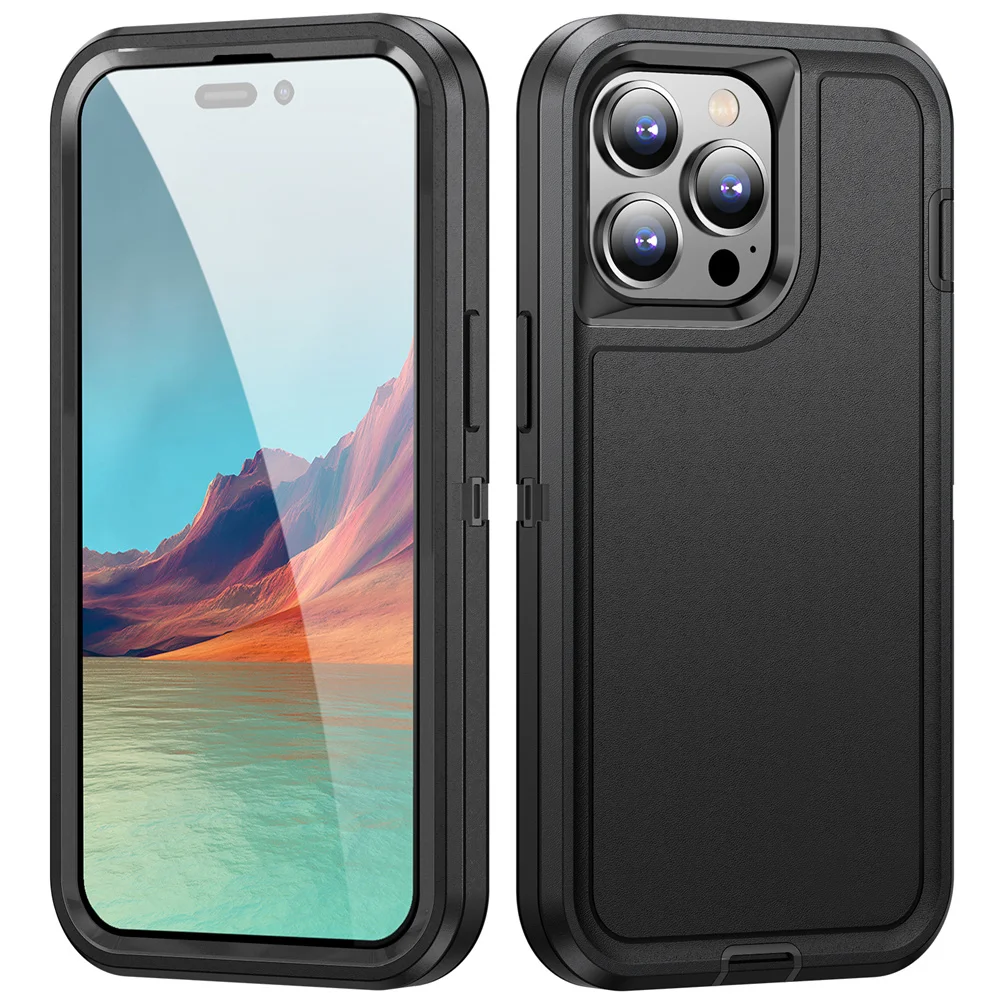 thumbnail image 1 of Case For iPhone 15 14 13 12 11 Pro Max XS XR 8 7 6 Plus Heavy Duty Shockproof Anti-Scratch Rugged Protective with Full Cover, 1 of 5