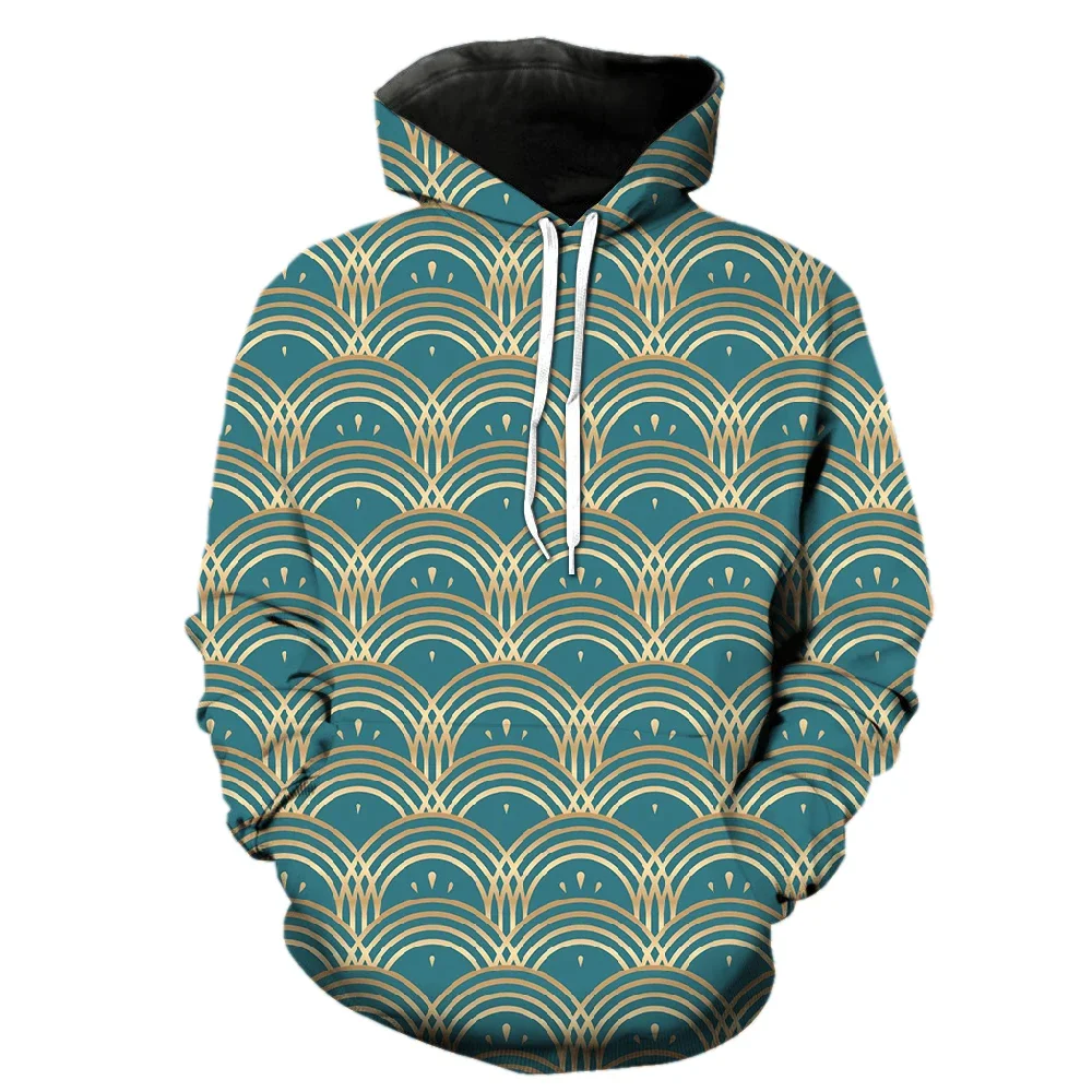 

Abstract Geometry Men's Hoodies 2022 Hot Sale Teens Long Sleeve Spring Unisex Funny 3D Printed Oversized With Hood Jackets Cool