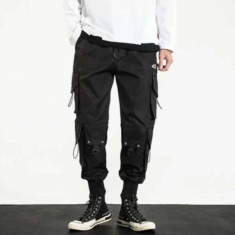 Trendy Streetwear Quick Dry Ice Silk Pants Men Classic Cargo Pants Man Summer Thin New Style Straight Leg Versatile Casual Pants