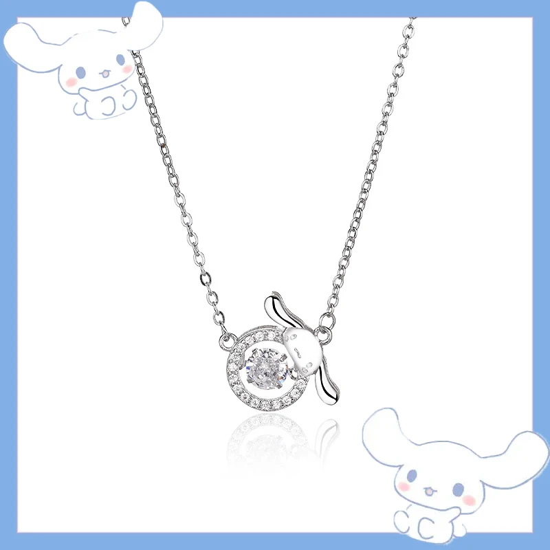 New Sanrio Cinnamoroll Necklace Female Kawaii Design Cute Cartoon Mymelody  Necklace Student Child Jewelry Birthday Gift