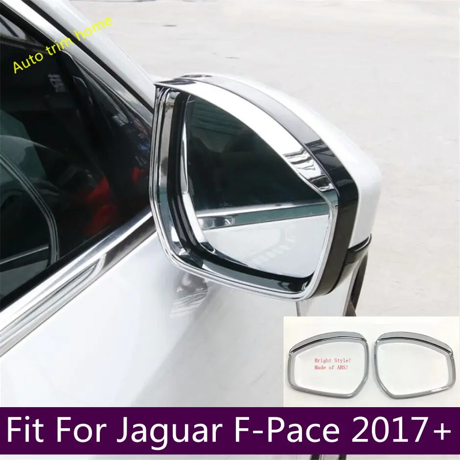 

Car Rearview Mirror Rain Shade Rainproof Blades Cover Trim Fit For Jaguar F-Pace 2017 - 2022 Exterior Accessories Decoration
