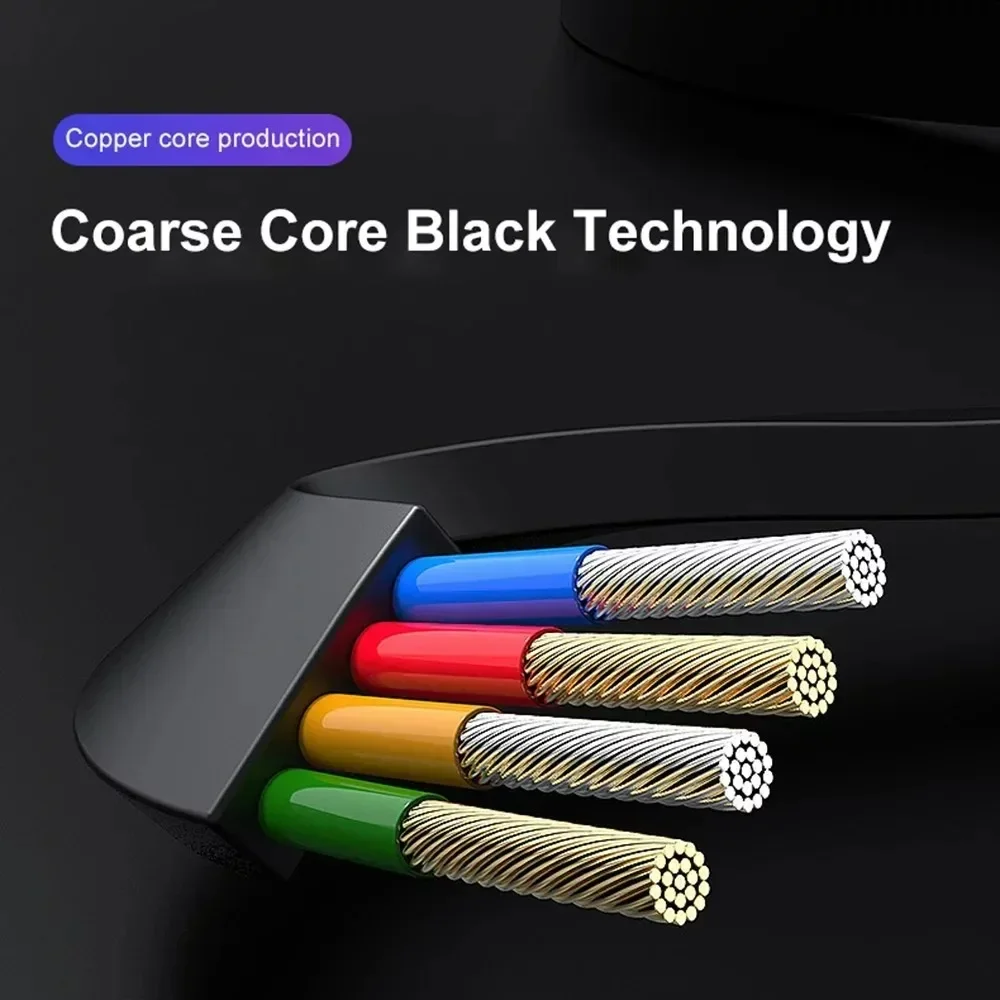 Retractable Data USB Cable 3 in 1 for iPhone 13 Charger Fast Wire Charging Cable For Android Phone Type C Xiaomi Huawei Samsung