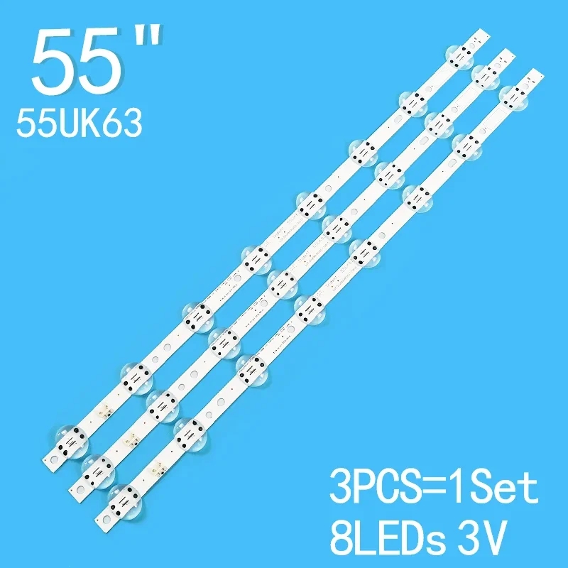 For LG 55 inch LCD TV SSC_55UK63_8LED_SVL550AS48AT5_REV1.0 LG 55UK6400PLF 55UK6300PLB 55UK6300PTE 55UK6320P 1set 3psc for lig 55 lcd tv ssc 55uk63