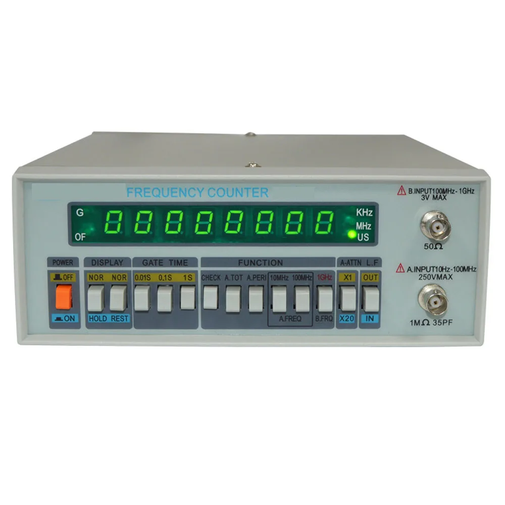 Frequency Counter Tester TFC-2700L Multi-Functional High Precision Frequency Meter 8 LED Display Instrument 10HZ-2.7GHZ High Resolution Frequency Counter frequency counter tester frequency meter
