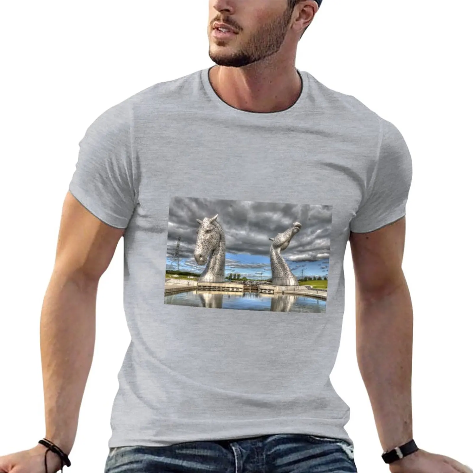 

the Kelpies , Helix Park , Grangemouth654 T-Shirt for a boy customizeds plus sizes oversized mens graphic t-shirts funny