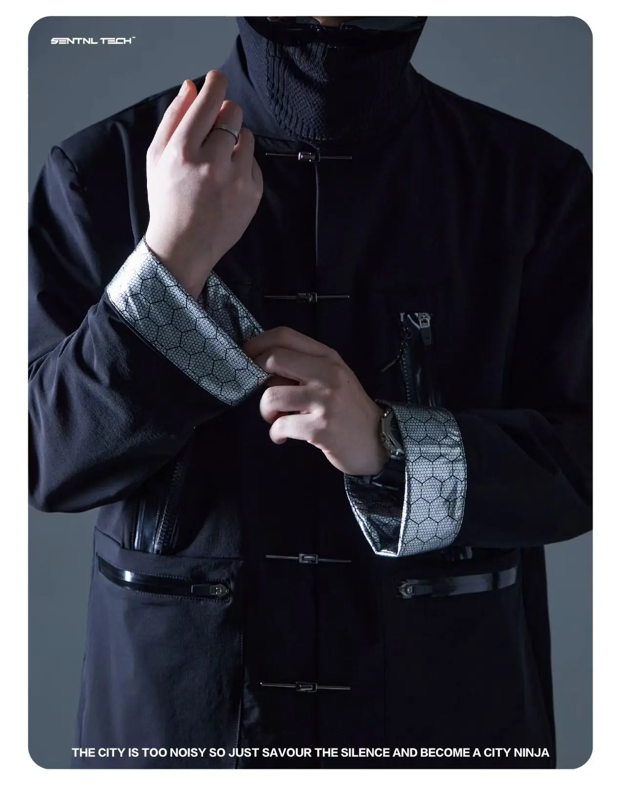 Silenstorm 25aw Functional tang suit jacket multipocket honeycomb inner material techwear aesthetic chinese style -