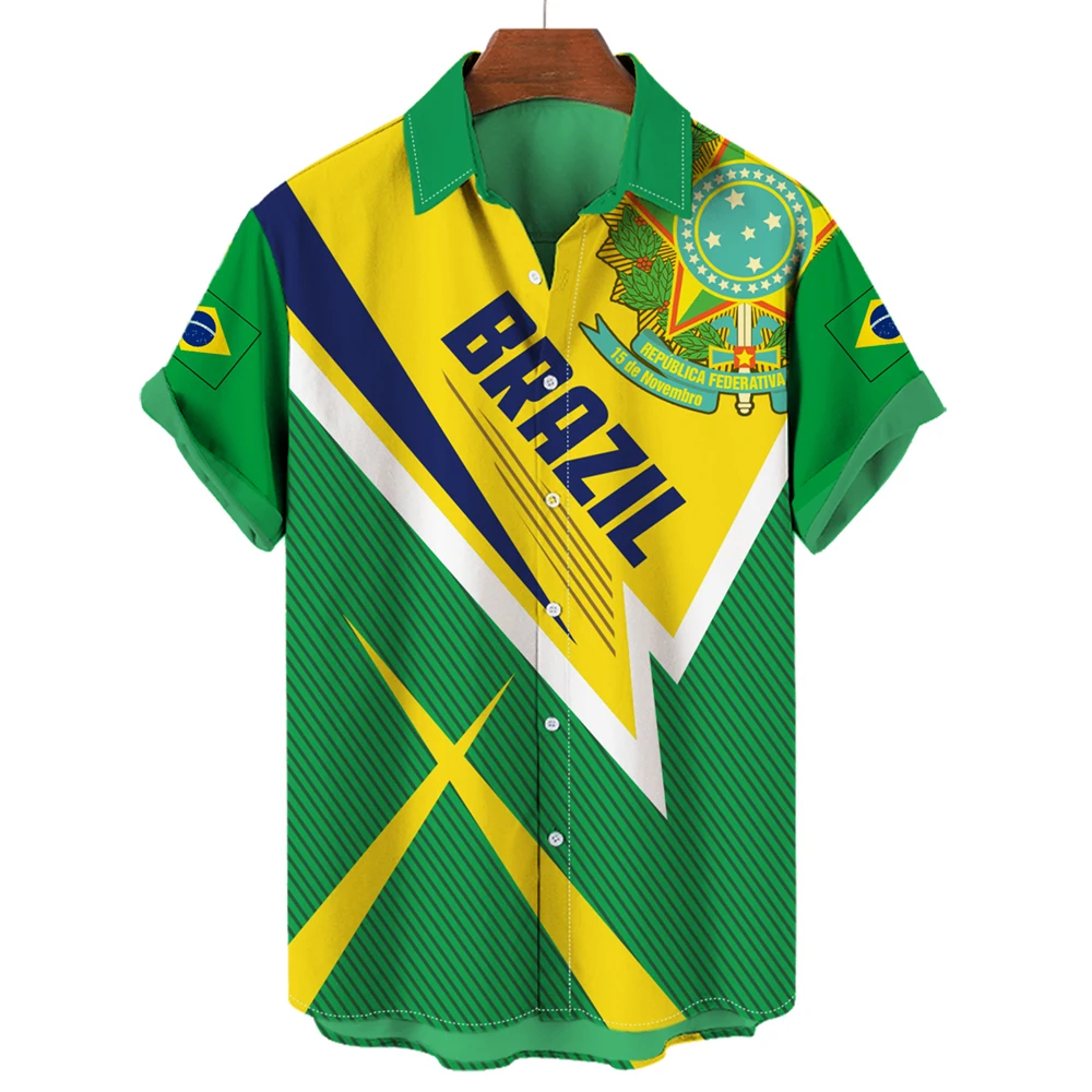 Camisa de botão do Brasil - Oversized | Seleção Brasileira | Copa do Mundo  - Torcida Shop