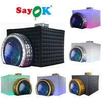 Sayok Inflatable Camera Photo Booth Enclosure Inflatable Camera Cube Tent Photobooth Props Backdrop for Advertise Wedding Show 1