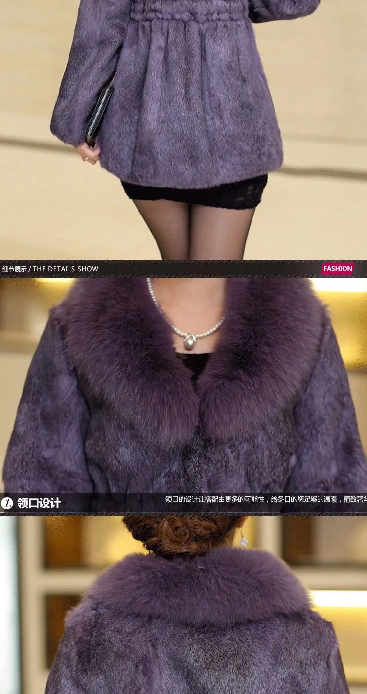 Top Quality M-6XL Oversize Jacket Chic and Elegant Women Fuax Fur Coat Very Warm Windproof Faux Mink Fur Mom V-neck Outfit