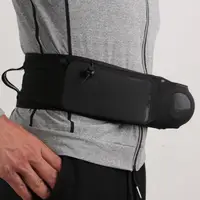 Black Waist Pack Multi Pocket Elastic Mesh Fabric Waistbag Waist Pack with Fixed Belt Fanny Pack Waistbag Mesh Fabric Waist Bags 2