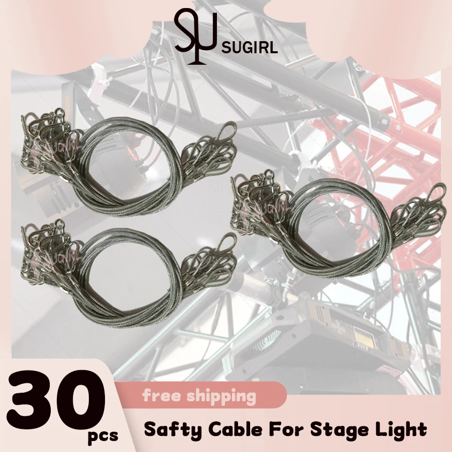 1-30-Cables-Safety-Cable-Steel-Wire-Stage-Light-Safety-Ropes-Security ...
