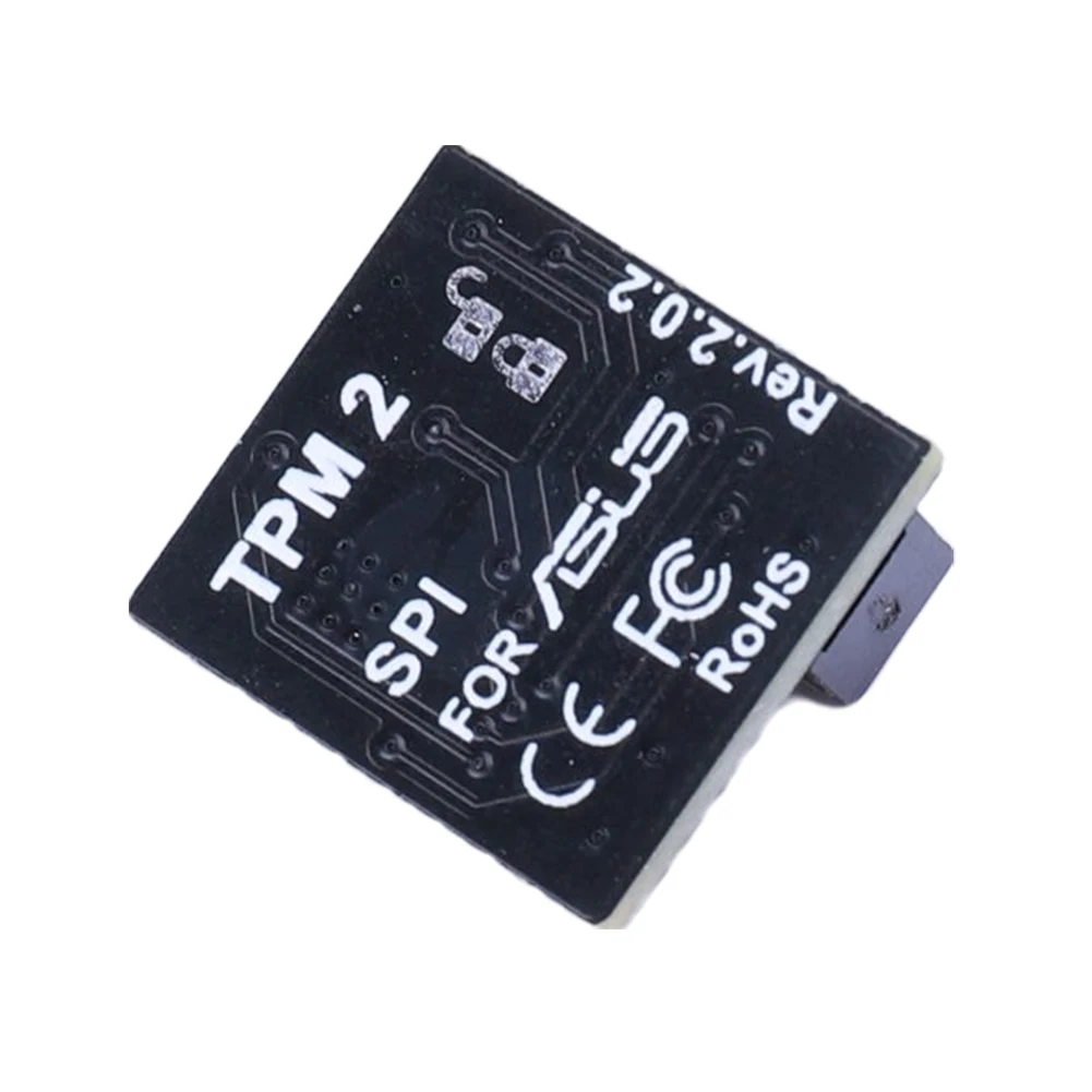 TPM 2.0 암호화 보안 모듈 14핀 SPI TPM2.0 보안 모듈 ASUS 마더보드용 휴대용 TPM 2.0 원격 카드