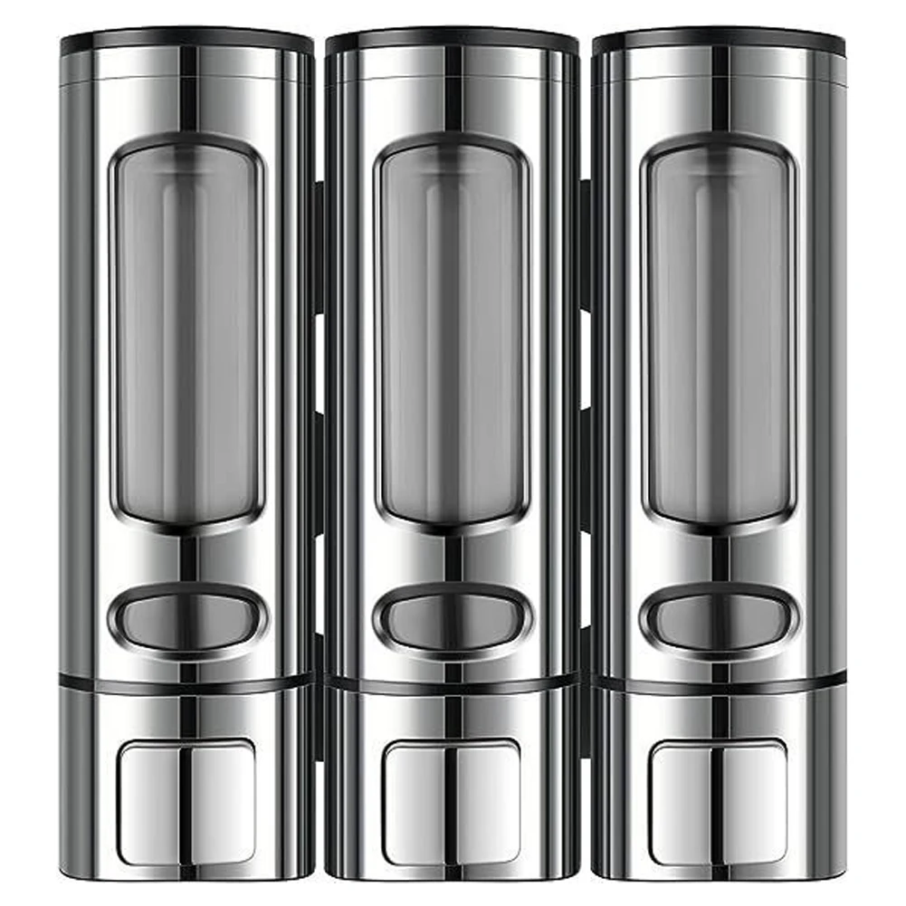 Description Picture 6 of item3 In 1 400ML Soap Dispenser Wall-Mount Shower Bath Shampoo Dispenser Bathroom Accessories Soap And Gel Dispenser