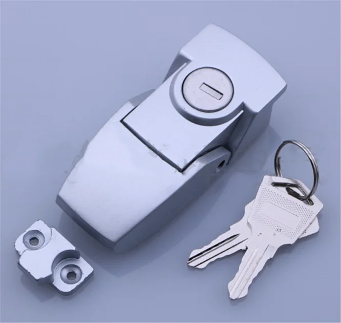 

Durable Cabinet Coated Metal Hasp Latch with Lock cylinder DK604 Security Toggle Lock With Keys power cabinet electrical box